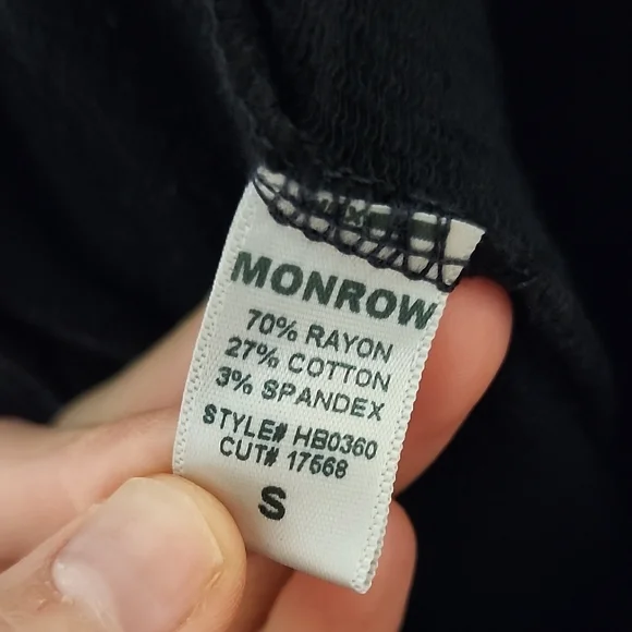 Monrow Black Track Pants - Picture 7 of 8